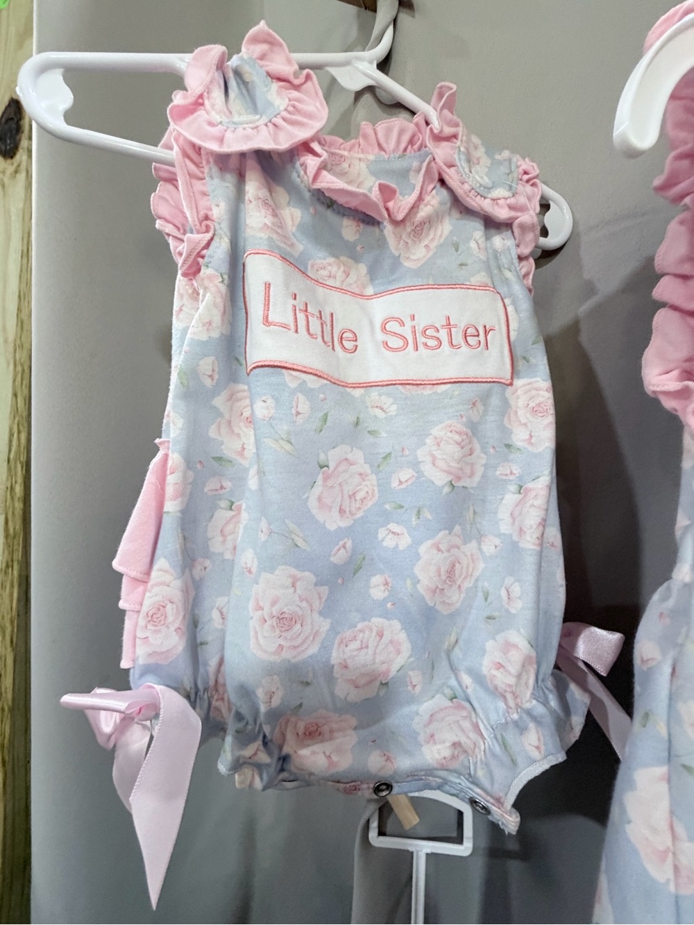 Big Sister & Little Sister Pink Floral Kids Pajama Set - Picture 2 of 6